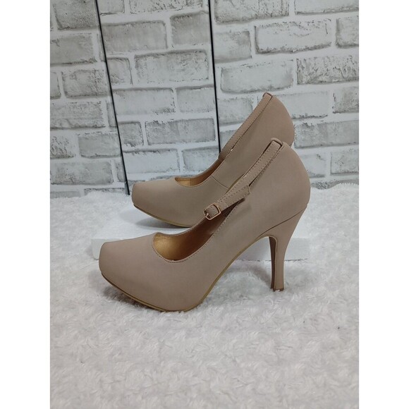 Flourish nude Pumps Ankle Strap  Heels Size 10 - Picture 3 of 9